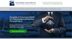 Desktop Screenshot of frankllawfirm.com